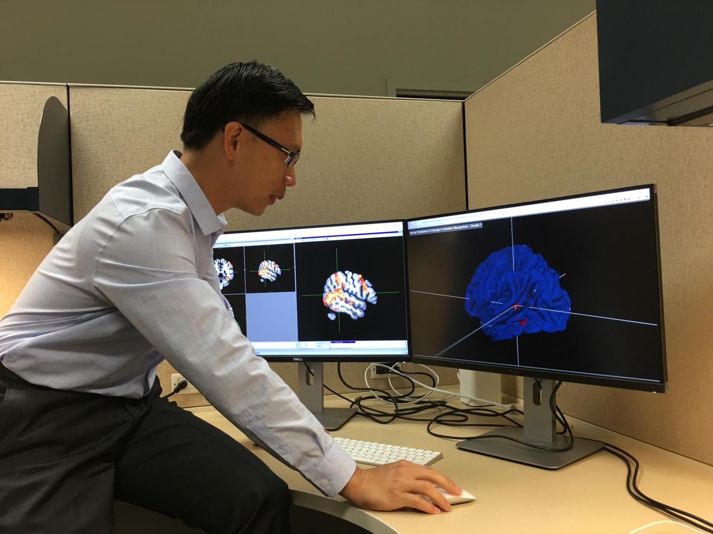 Dr. Daniel Yang Reviews Research Images from Study