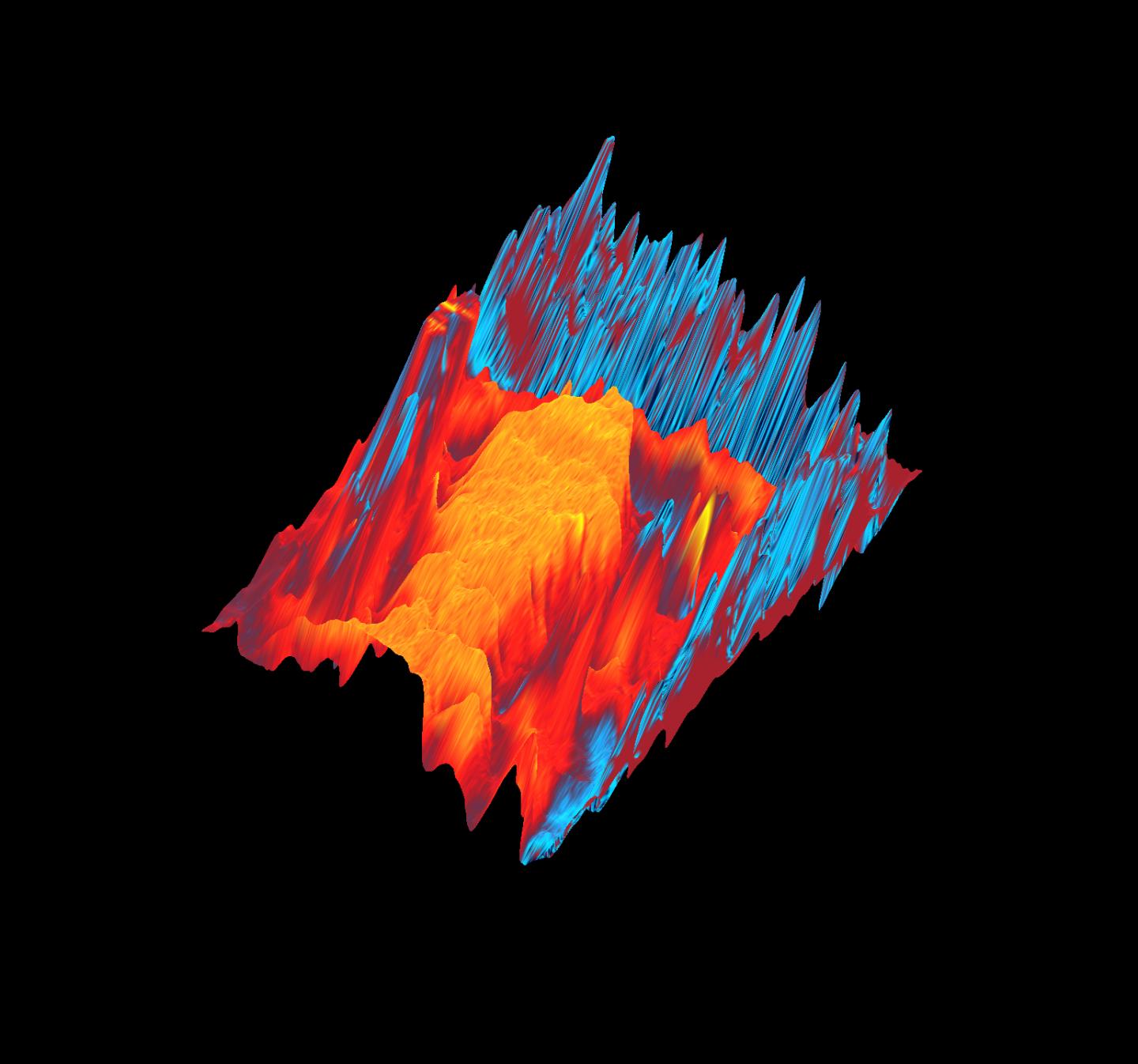 Laser Compositional Image of 3D Crystal