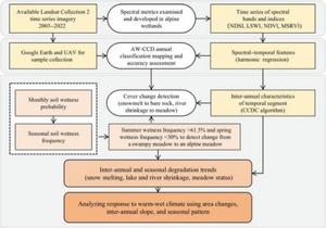 Flowchart for mapping and analysis of the Maidika Wetland.