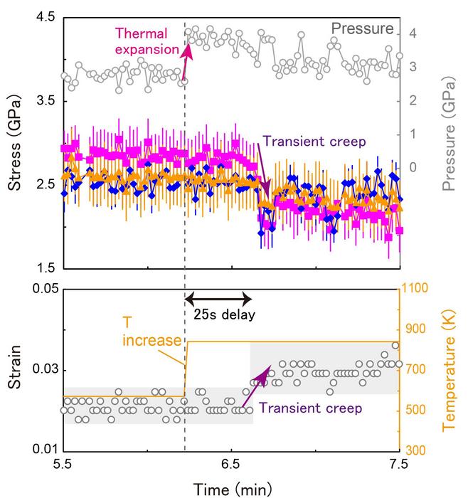 Transient creep of olivine