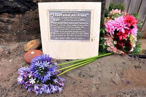 A plaque commemorating St Helena’s Liberated Africans