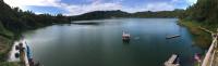 A Panoramic View of Lake Linau in Indonesia