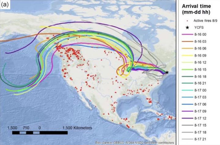 Map of the Area Modeled in This Study