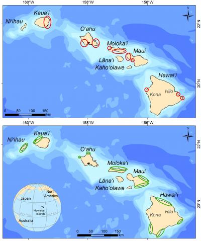 Map Showing Priority Areas for Recovery