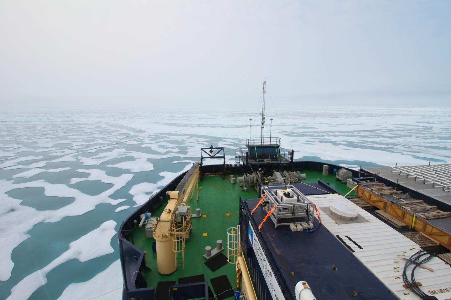 The Foredeck of the Icebreaker Oden