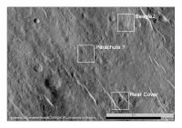 Grey Scale of Beagle 2 Components on Mars