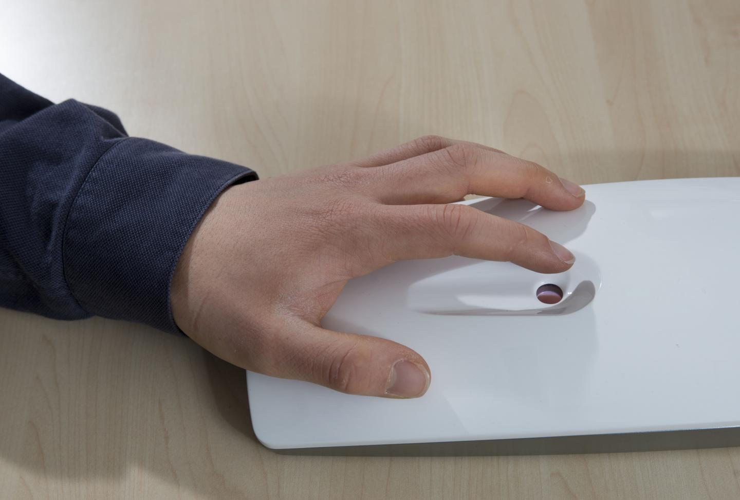 Glucosense Noninvasive Diabetes Monitor in Use