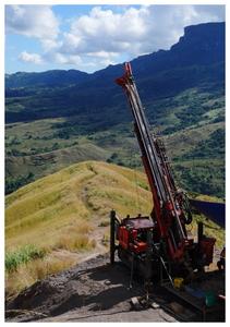 Drill rig in South Pacific
