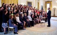 President Obama Greeting Teachers in the East Room of the White House