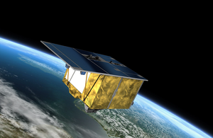 The EnMAP satellite flies around the earth - animation