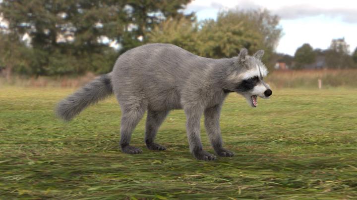 Computer Generated Raccoon