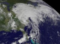 NOAA's GOES-14 Satellite Provided This Visible Image of Tropical Storm Andrea