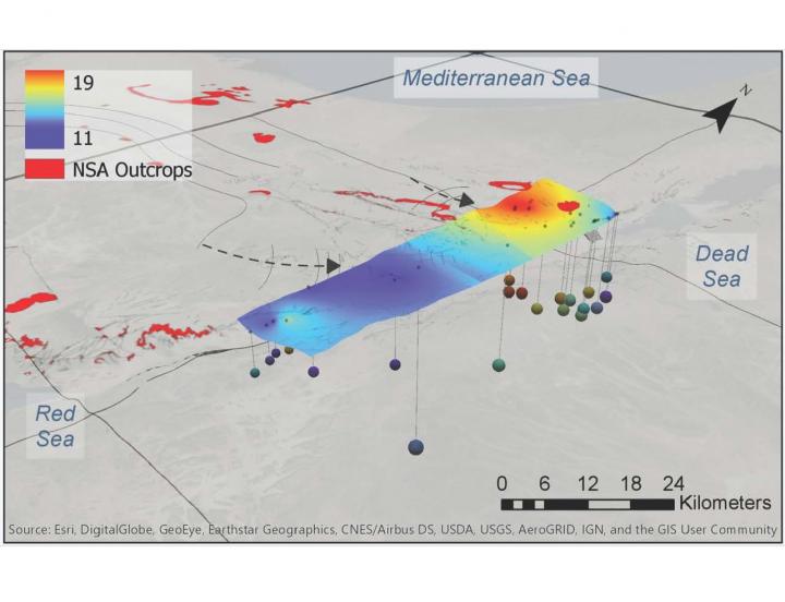 Interpolation of Deuterium-Excess Values in the Study Area