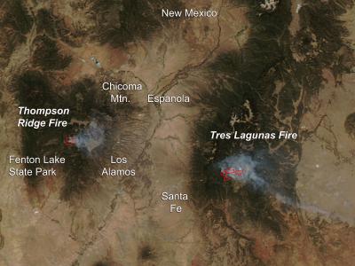 Thompson Ridge Fire, New Mexico