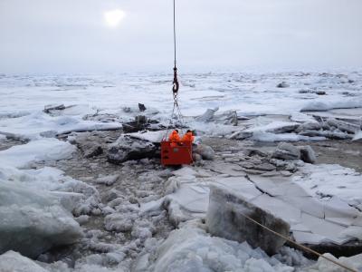 This Image Shows Sediment-Rich Sea Ice in the Transpolar Drift Stream