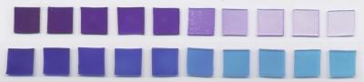 Samples of Silicone with the Various Dyes Infused