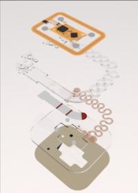 Exploded View Of A Skeletal Microfluidic Device