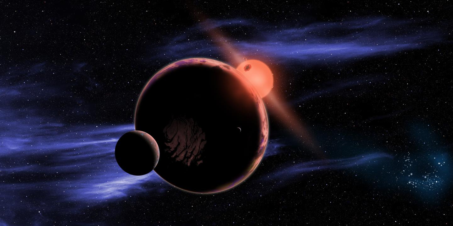 Red dwarf planet