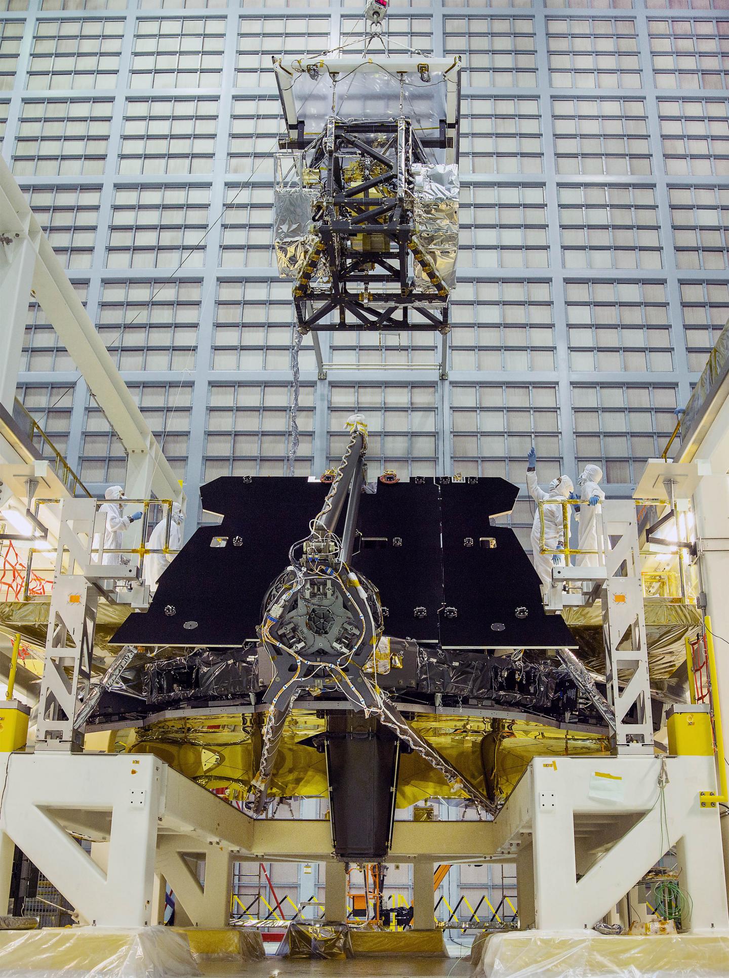 Webb Science Instrument Package Being Installed
