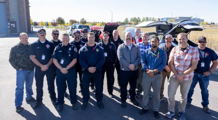 EV Battery workshop attendees and presenters.