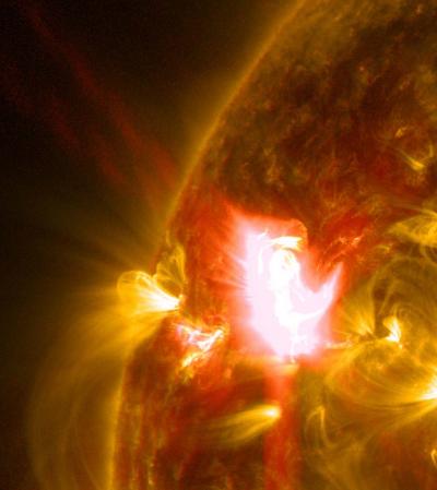 A Mid-level Flare, an M6.5, Erupted from the Sun on Apr. 2, 2014