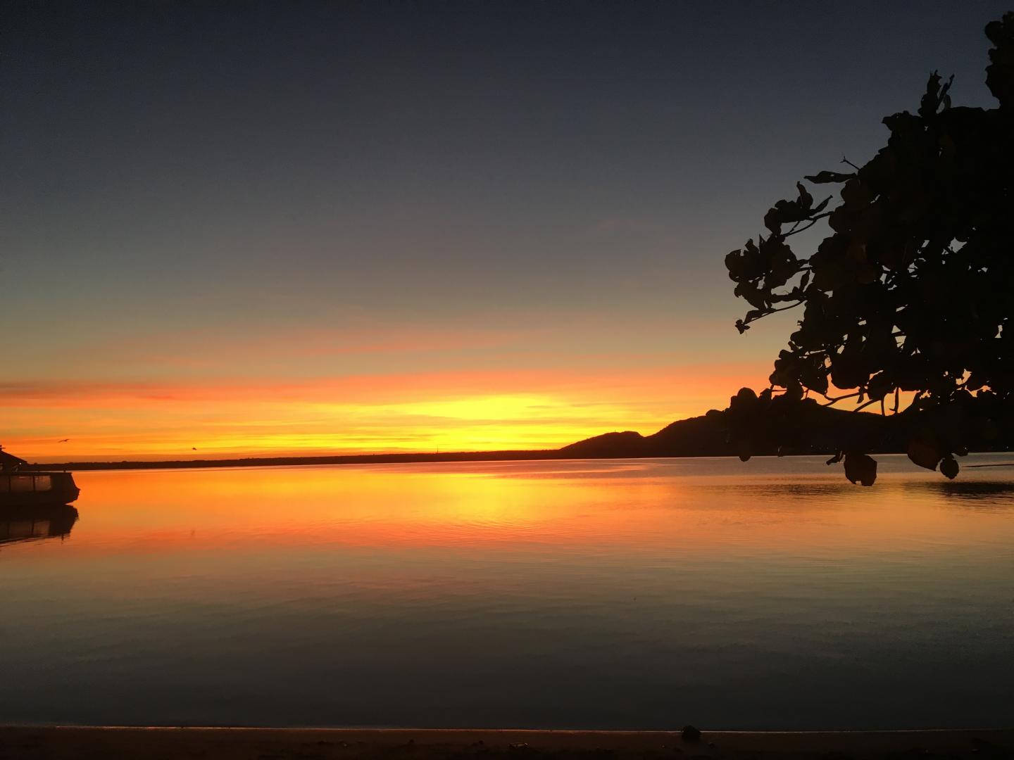 Sunrise over the Brazilian coastline