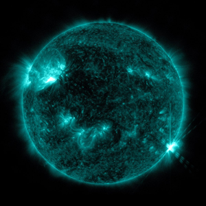 NASA’s Solar Dynamics Observatory   image of a solar flare