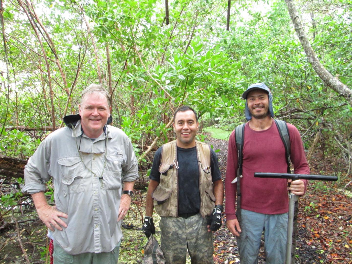 Scientists on Sanibel Island, Florida