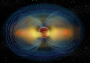 Illustration of radiation belts