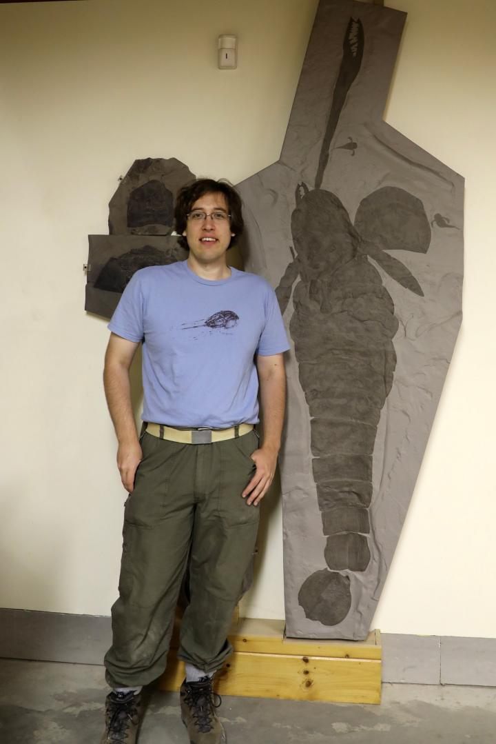 Lamsdell with Giant Sea Scorpion