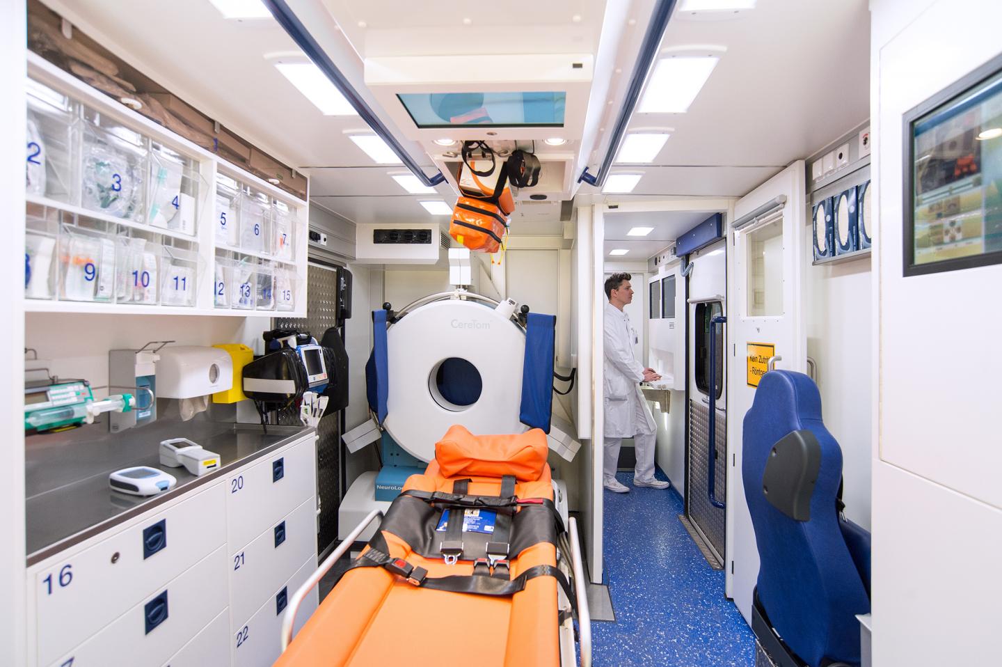 Inside a STEMO mobile stroke unit