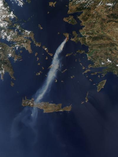 Fires on the Greek Island of Chios