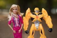 Barbie and Transformer faces