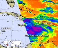 NASA's Infrared View of Tropical Storm Ernesto