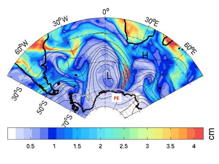 A Meteorological Image of An Atmospheric River Slamming into the East Antarctic Coast on Feb. 15, 20