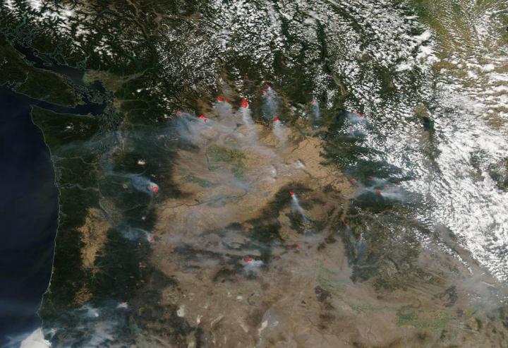 Smoke from Washington State Fires