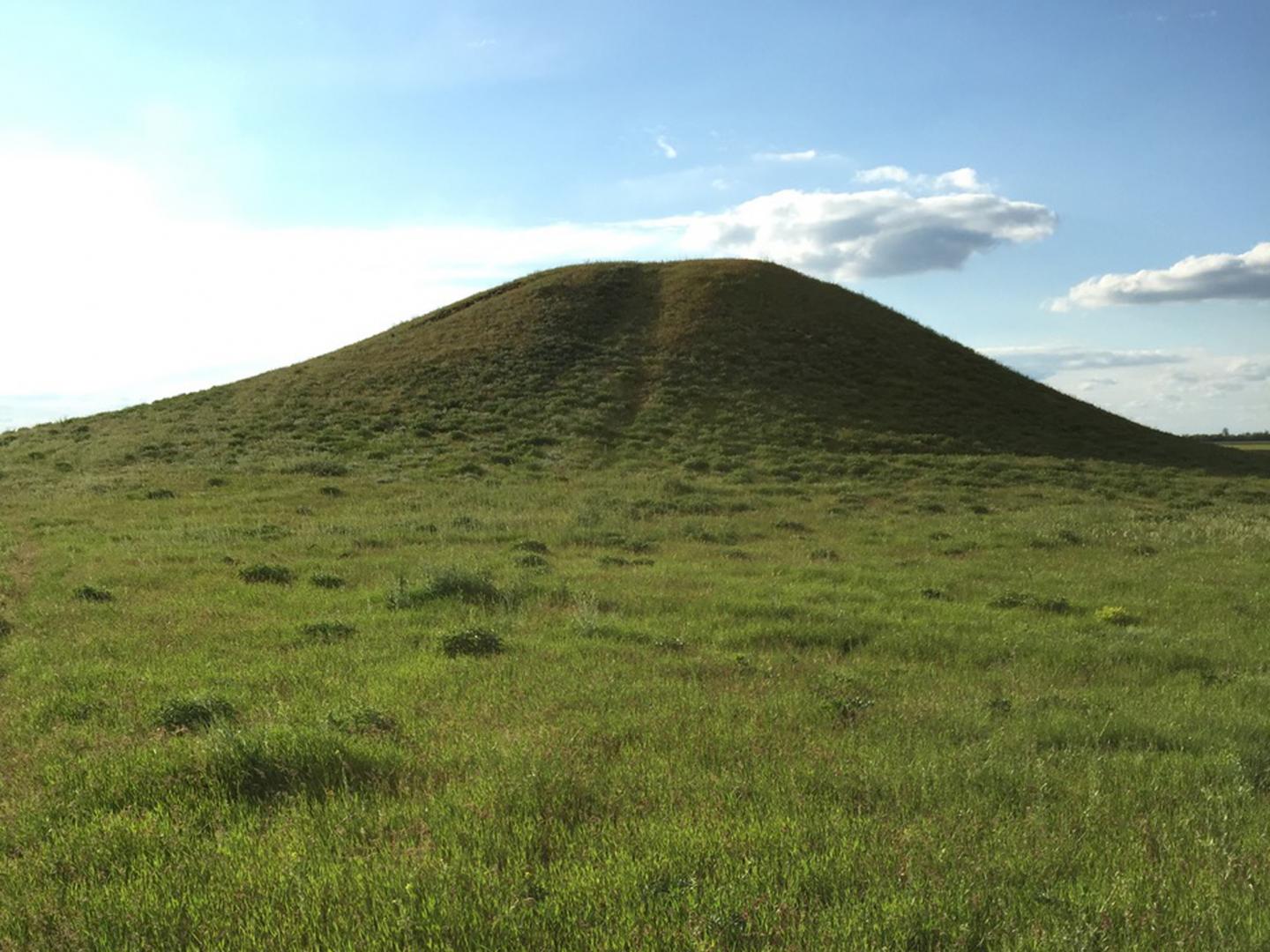 Kurgan in the Caspian Steppe