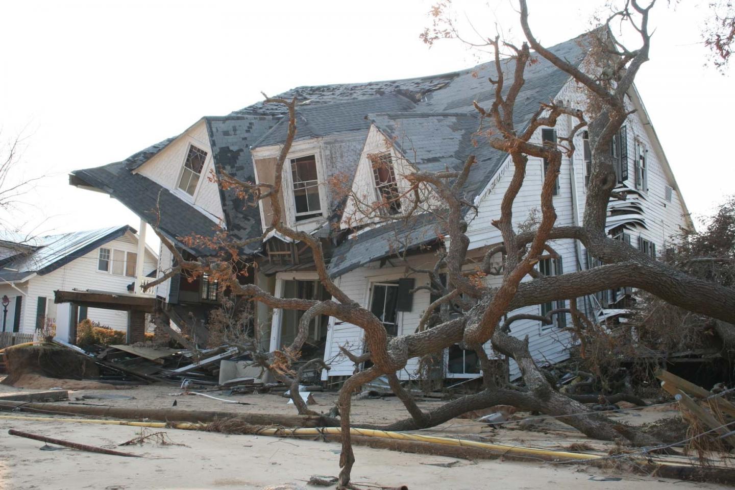 Destruction caused by hurrican image eurekalert science news releases