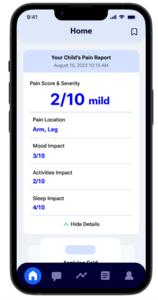 App-based solution to help parents manage their child’s cancer pain at home.