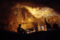 Inside the Manot Cave in Israel's Galilee