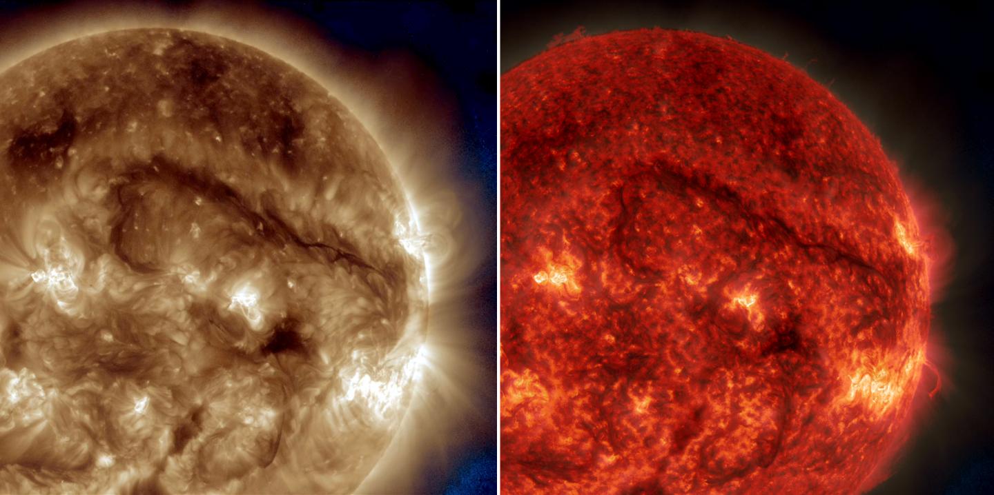 NASA's SDO Watches Giant Filament on the Sun