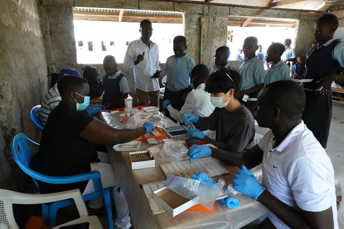 Malaria survey in a school on Mfangano Island