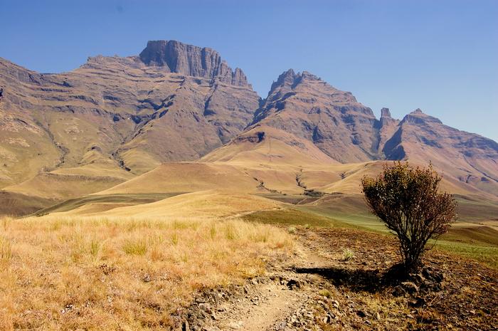 The Drakensberg escarpment