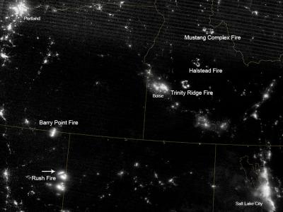 Western Fires at Night