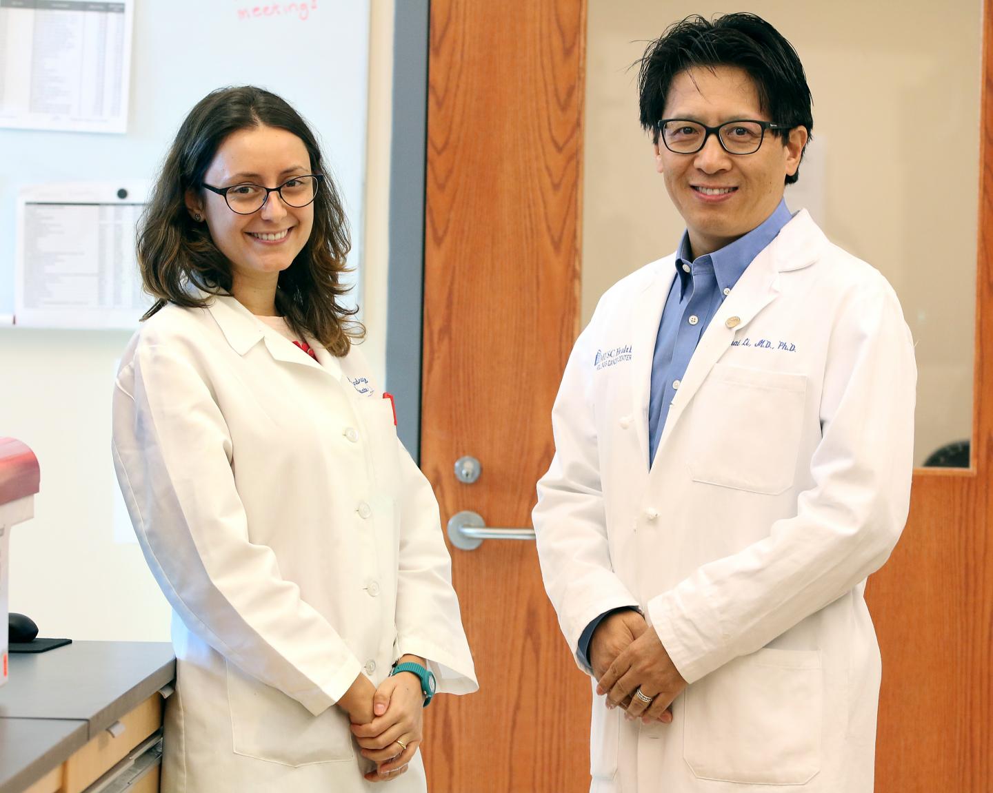 Alessandra Metelli (left) and Dr. Zihai Li (right), Medical University of South Carolina