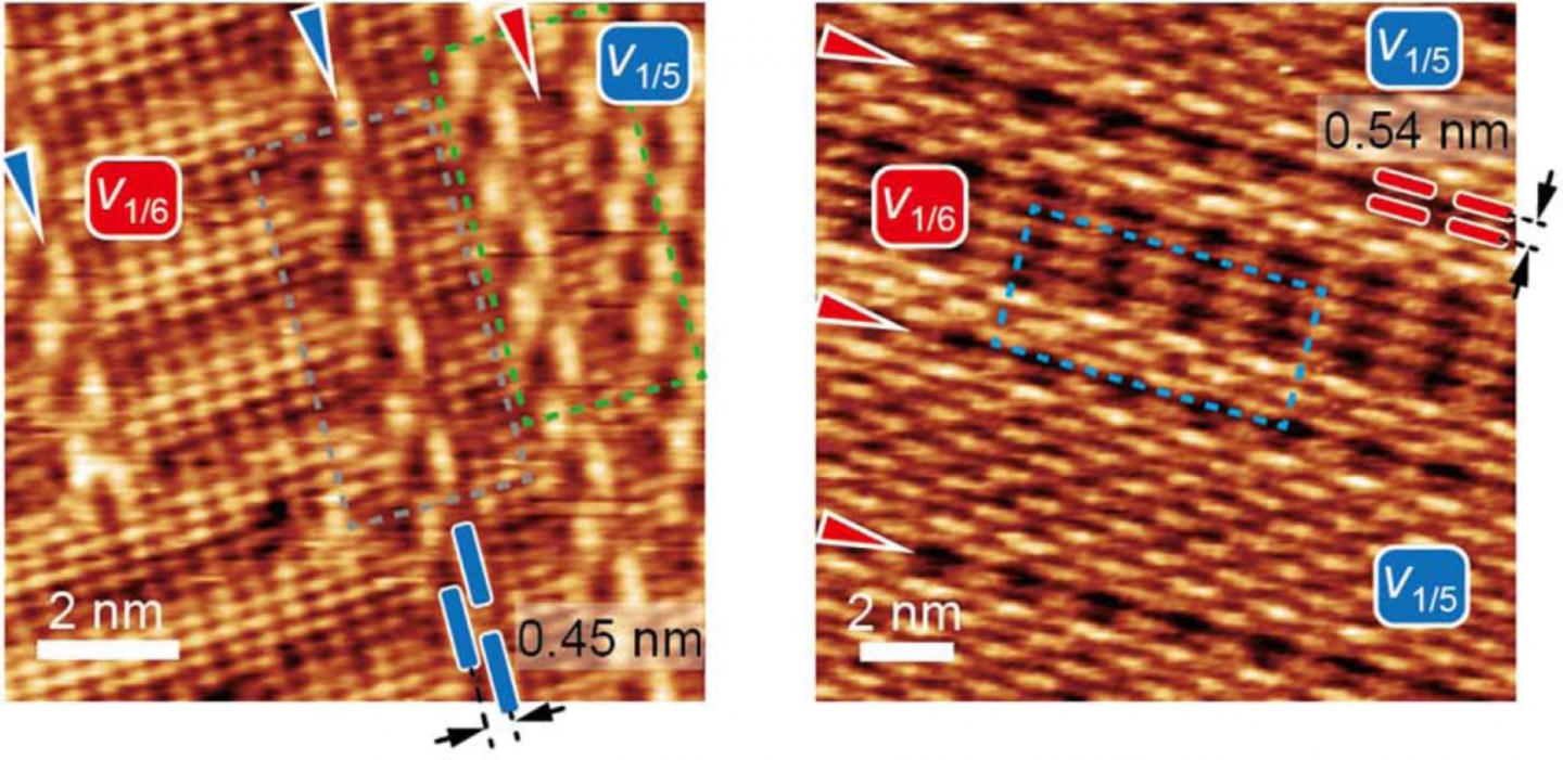 Scanning Tunneling Electron Microscope Images of Line Defects