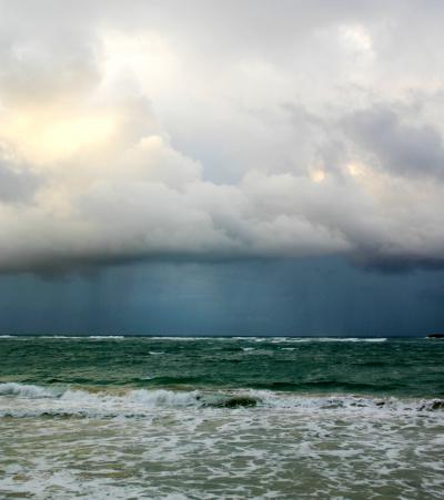 Rain Clouds Over the Pacific