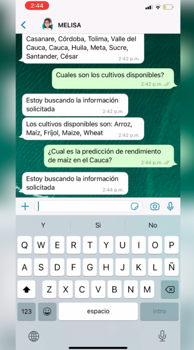 Melisa Chatbot on Whatsapp