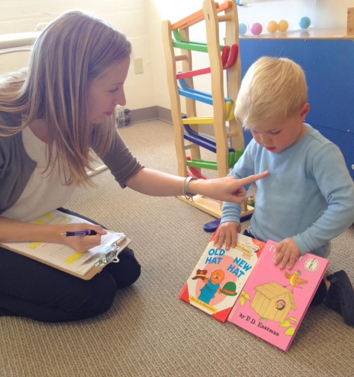Clinician Working with Toddler