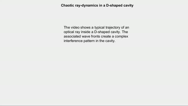 Chaotic Ray Dynamics in a D-Shaped Cavity